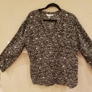 Old Navy Black & Gray Blouse